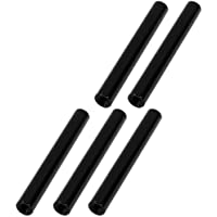 sourcing map 5pcs M3 x 40mm Cilíndrica Columna de Aleación Aluminio Espaciador Separador Espárrago Negro